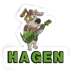 Sticker Guitarist Hagen Image