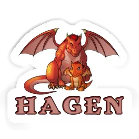 Sticker Hagen Drache Image