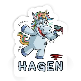 Hagen Aufkleber Einhorn Image
