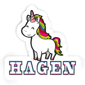 Sticker Einhorn Hagen Image