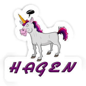 Einhorn Aufkleber Hagen Image