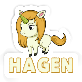 Einhorn Aufkleber Hagen Image