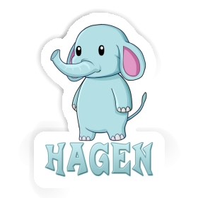 Aufkleber Hagen Elefant Image