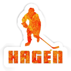 Sticker Hagen Eishockeyspieler Image