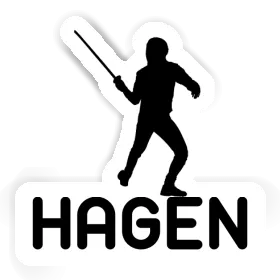 Escrimeur Autocollant Hagen Image