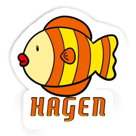 Hagen Autocollant Poisson Image