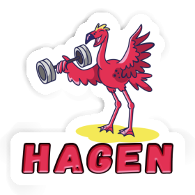 Hagen Sticker Gewichtheber Image