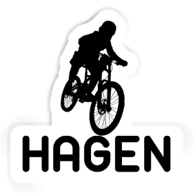 Sticker Hagen Freeride Biker Image