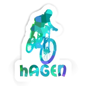Freeride Biker Sticker Hagen Image