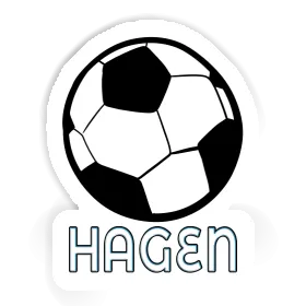 Autocollant Hagen Ballon de foot Image