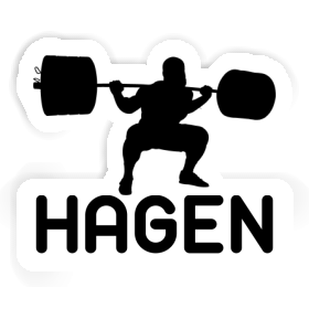 Sticker Hagen Gewichtheber Image