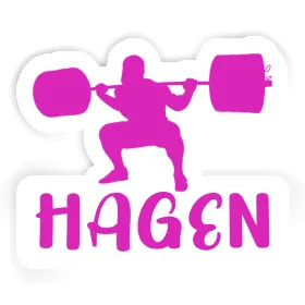 Aufkleber Hagen Gewichtheberin Image