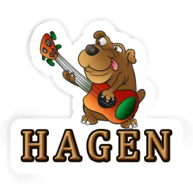 Hagen Aufkleber Gitarrist Image