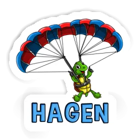 Aufkleber Hagen Gleitschirmpilot Image