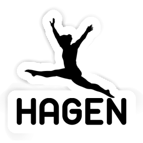 Sticker Hagen Gymnastin Image