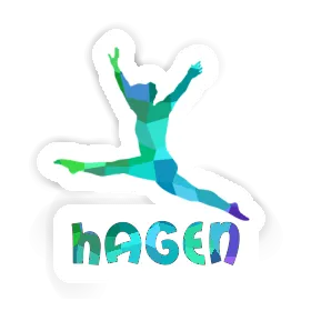 Hagen Sticker Gymnastin Image