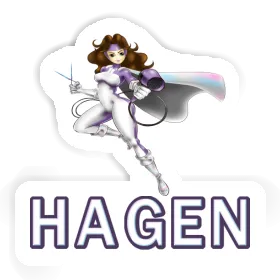 Aufkleber Frisörin Hagen Image