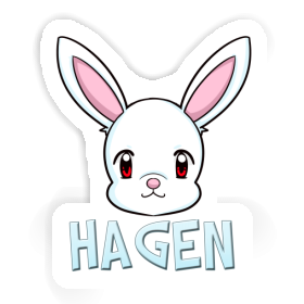 Autocollant Lapin Hagen Image