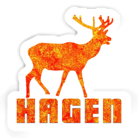 Hirsch Aufkleber Hagen Image