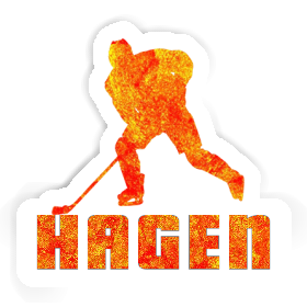 Sticker Hagen Eishockeyspieler Image