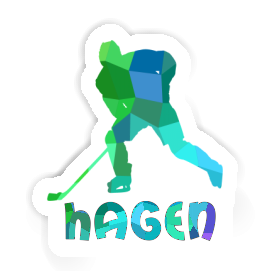 Aufkleber Eishockeyspieler Hagen Image