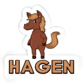 Horse Sticker Hagen Image