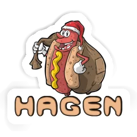 Hot-Dog Autocollant Hagen Image