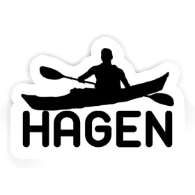 Autocollant Kayakiste Hagen Image