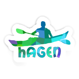 Autocollant Kayakiste Hagen Image