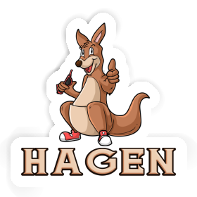 Kangaroo Sticker Hagen Image