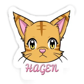 Chaton Autocollant Hagen Image