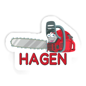 Sticker Chainsaw Hagen Image