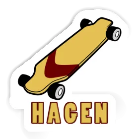 Skateboard Autocollant Hagen Image