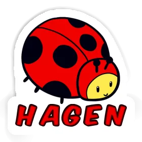 Hagen Autocollant Coccinelle Image