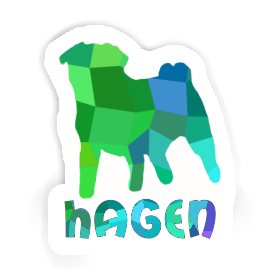 Sticker Pug Hagen Image