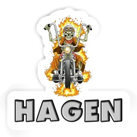 Aufkleber Hagen Motorradfahrer Image
