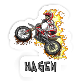 Sticker Hagen Dirt Biker Image