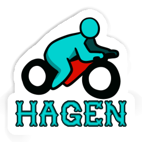 Sticker Hagen Motorradfahrer Image