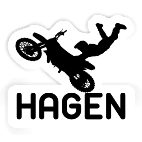 Aufkleber Motocross-Fahrer Hagen Image
