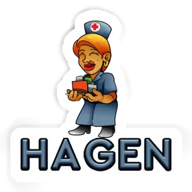 Krankenschwester Aufkleber Hagen Image