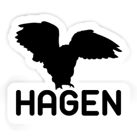 Sticker Hagen Owl Image