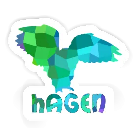 Owl Sticker Hagen Image