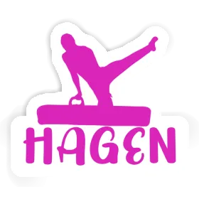 Autocollant Gymnaste Hagen Image