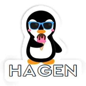 Pingouin Autocollant Hagen Image