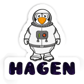 Astronaut Sticker Hagen Image