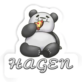 Autocollant Pizza-Panda Hagen Image