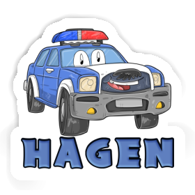 Voiture de police Autocollant Hagen Image