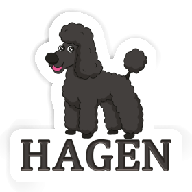 Aufkleber Hagen Pudel Image