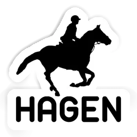 Hagen Aufkleber Reiterin Image
