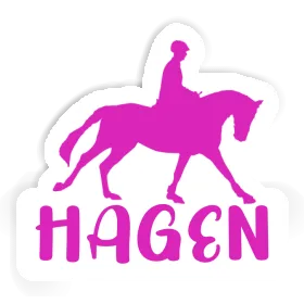 Hagen Aufkleber Reiterin Image